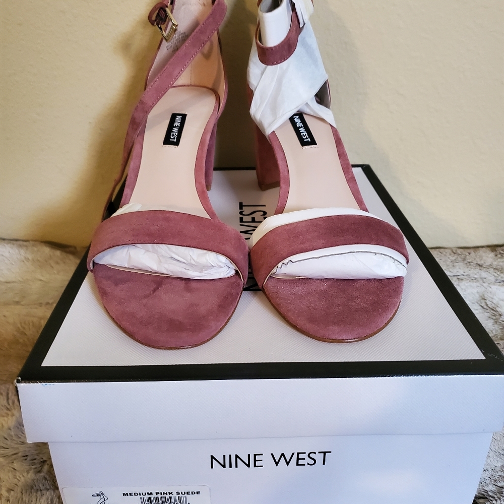 Nine West Pruce Ankle Strap Block Heel Sandal - Picture 6 of 10